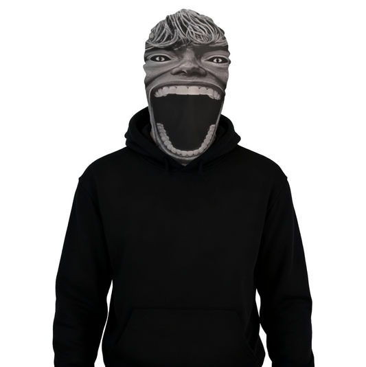Vollkopf-Maske mit 3D-Gesichtsdruck – „67“ Design